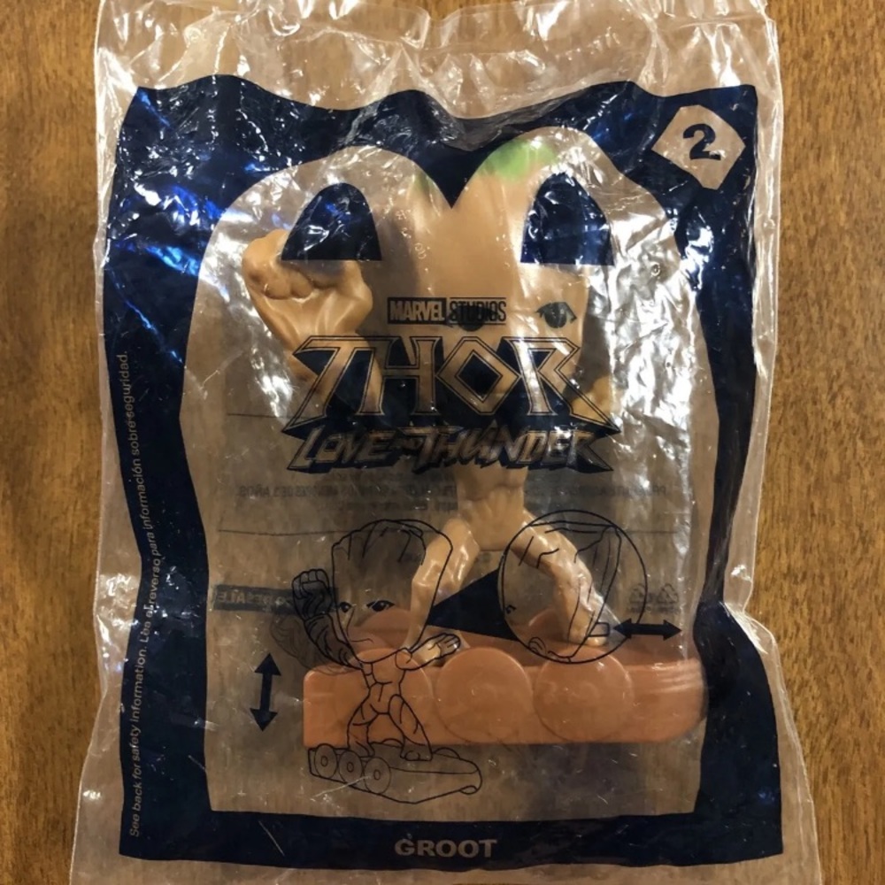 NEW 2022 McDonald’s Happy Meal Toy Marvel Studios Thor Love and Thunder #2 GROOT